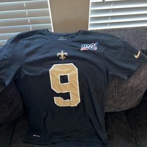 Drew Brees New Orleans Saints Nike dri-fit T-Shirt size Large